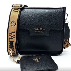 Valentino Orlandi Crossbody Bag with Wallet Black NWT